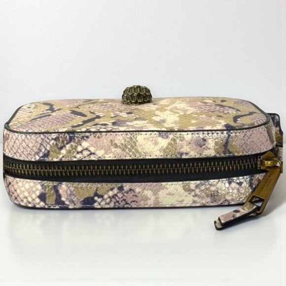 Kurt Geiger Kensington Shoreditch Snake Embossed Small Camera Crossbody Bag New - Picture 9 of 14